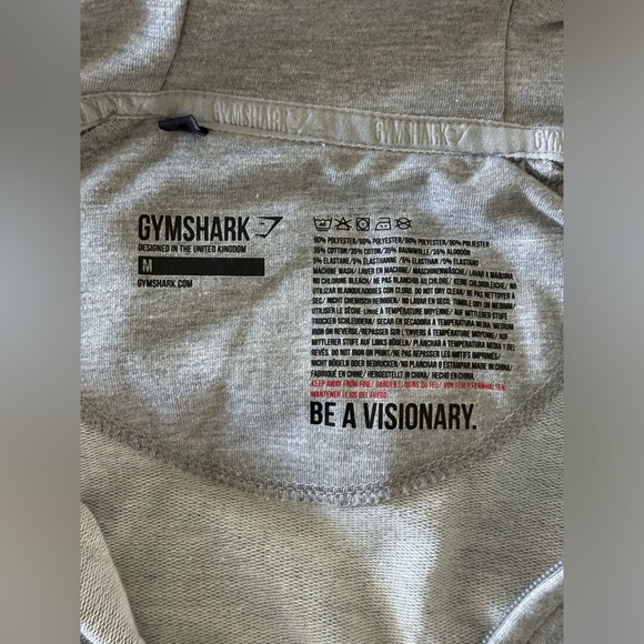 Gymshark | Full‎ Zip Hoodie | Grey/ Navy Blue | Women’s Size Medium - Picture 2 of 5